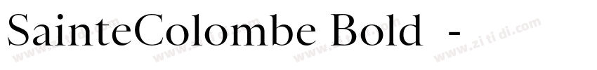 SainteColombe Bold◆字体转换